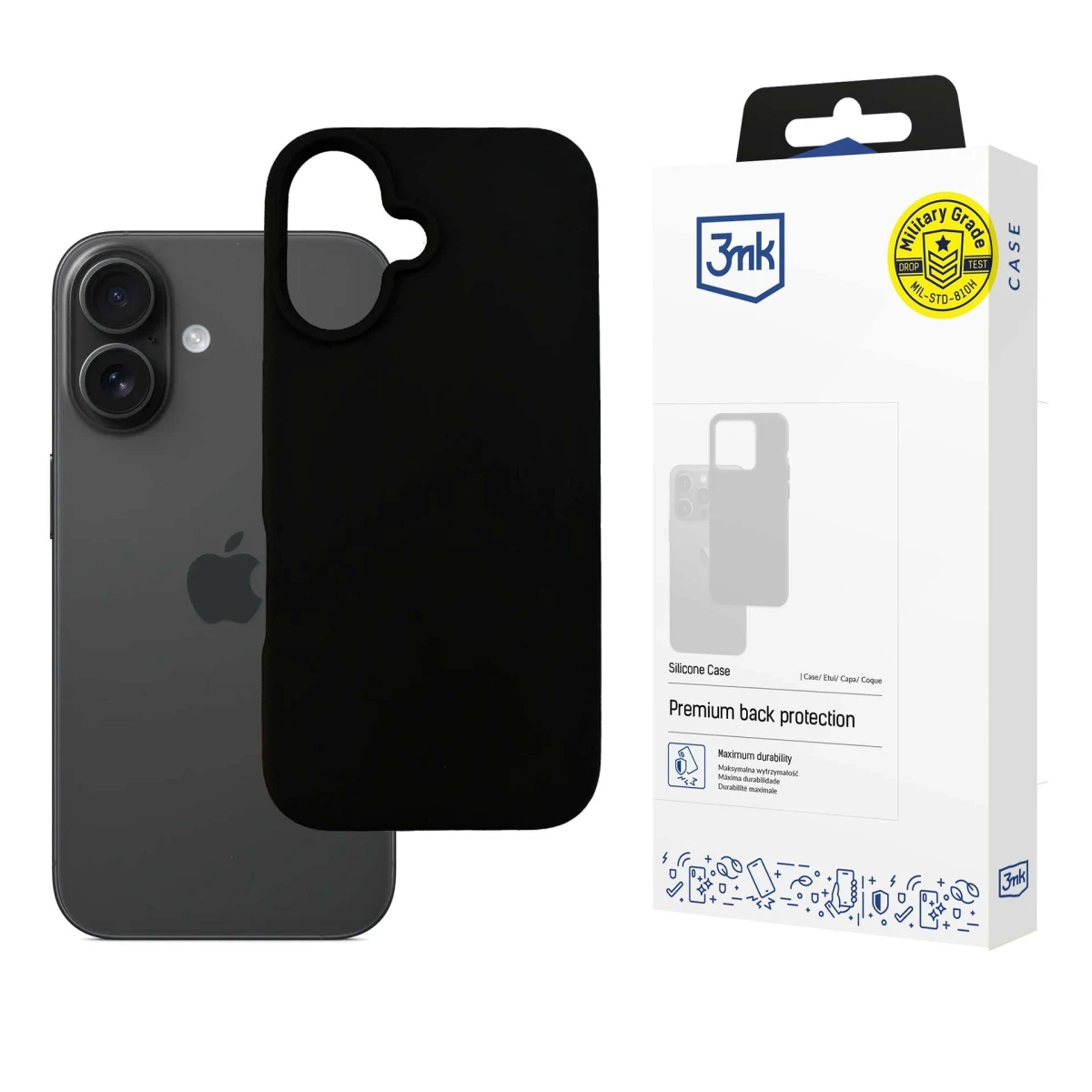 Apple iPhone 16 Plus - 3mk Silicone Case - gebraucht und refurbished