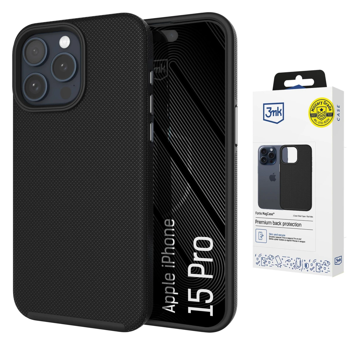 Apple iPhone 15 Pro - 3mk Fortis MagCase - usati e ricondizionati