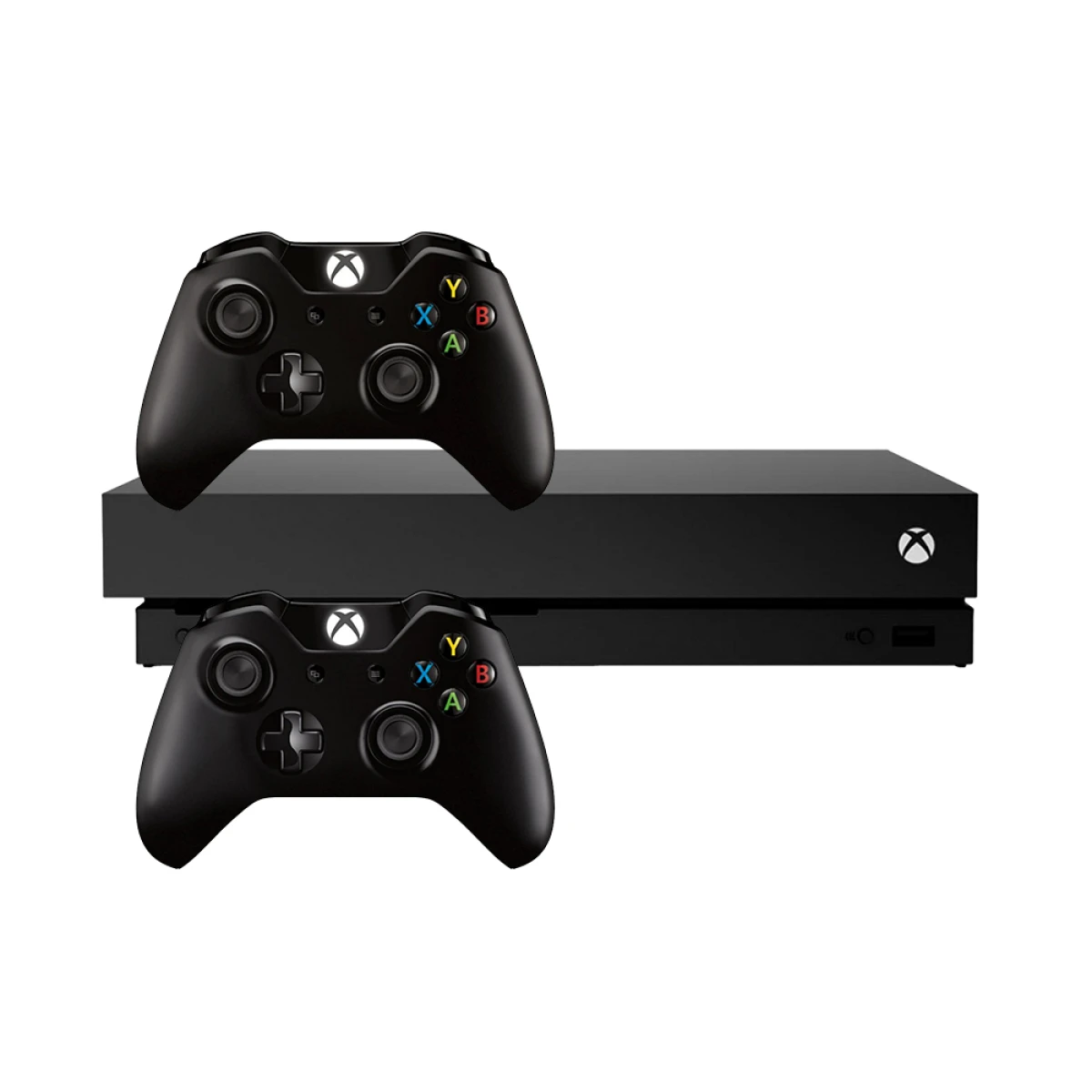 Microsoft Xbox One X 500GB Schwarz – 2 Controller
