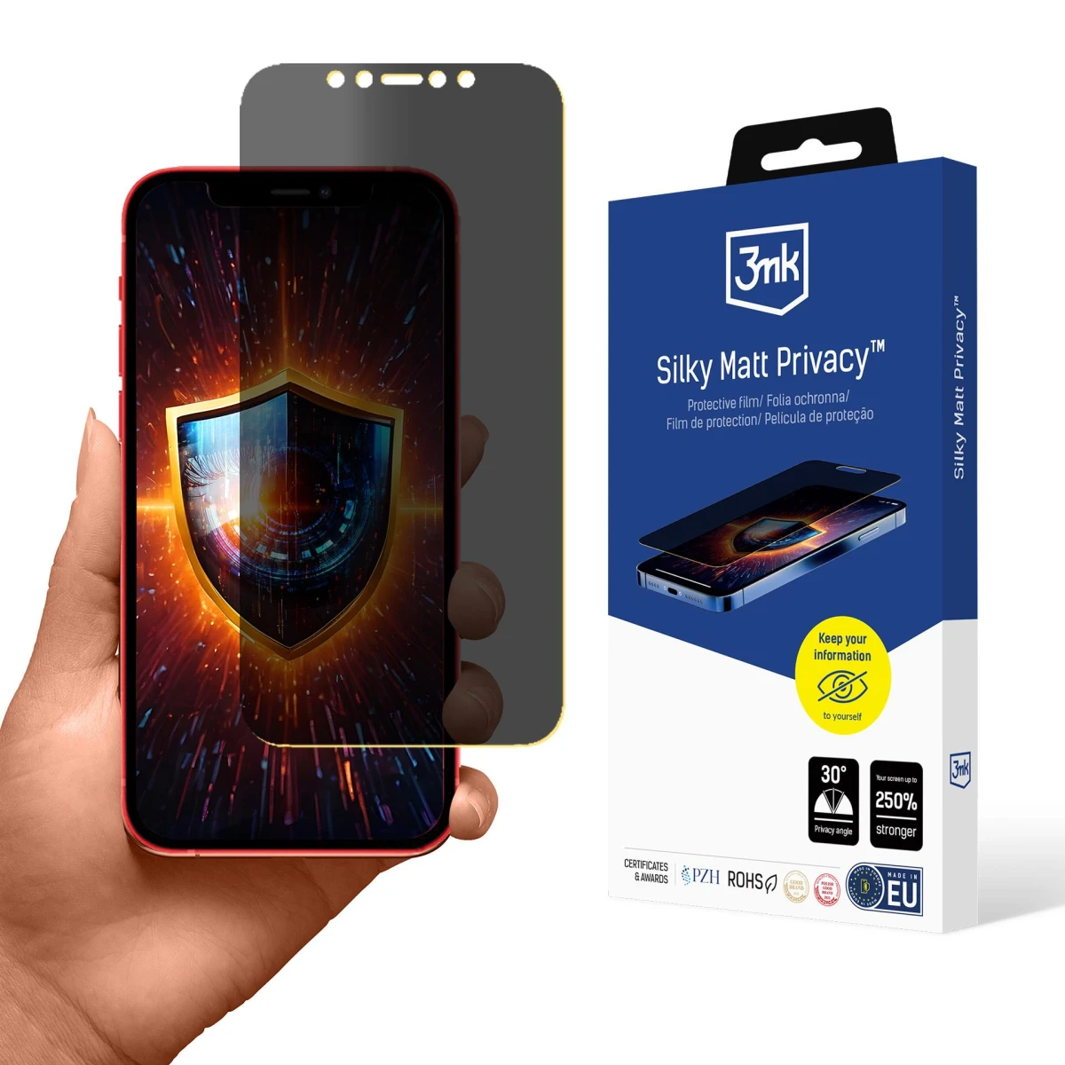 Apple iPhone 12 Pro - 3mk Silky Matt Privacy - вживані та відновлені