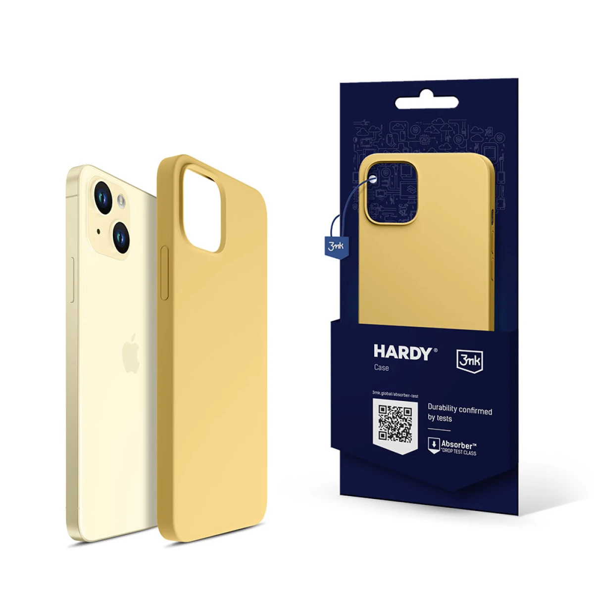 Apple iPhone 15 Plus - 3mk Hardy Silicone MagCase Yellow - used and refurbished