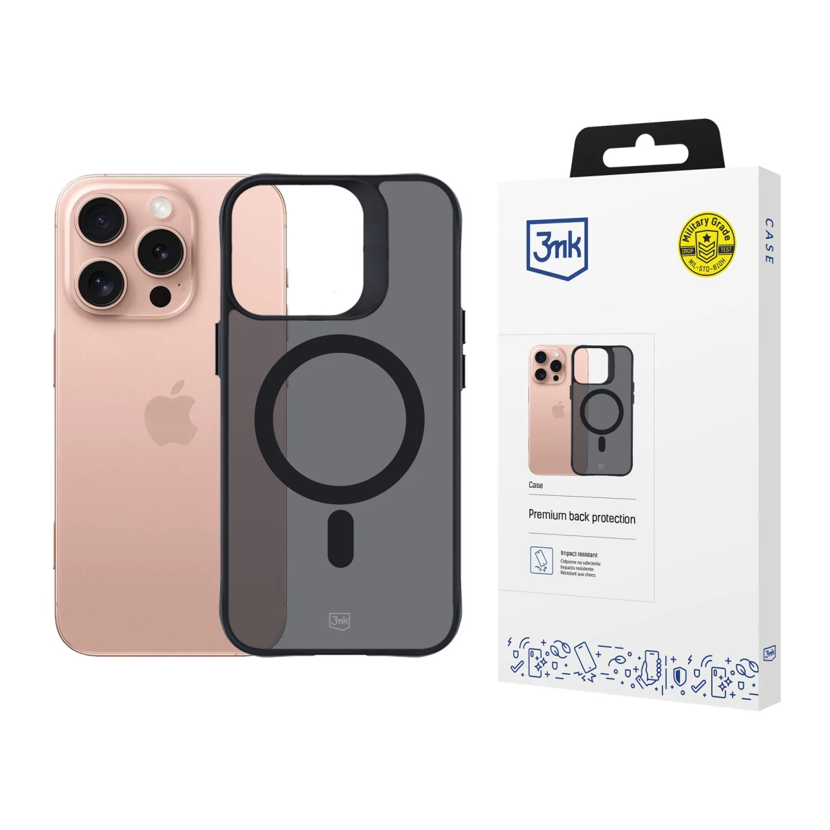 Apple iPhone 16 Pro - 3mk Smoke MagCase - usati e ricondizionati