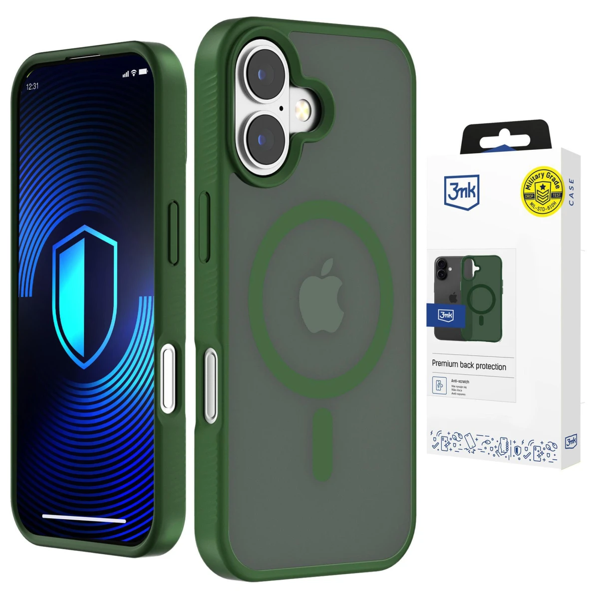 Apple iPhone 16 Pro - 3mk Smoke MagCase Green - usati e ricondizionati