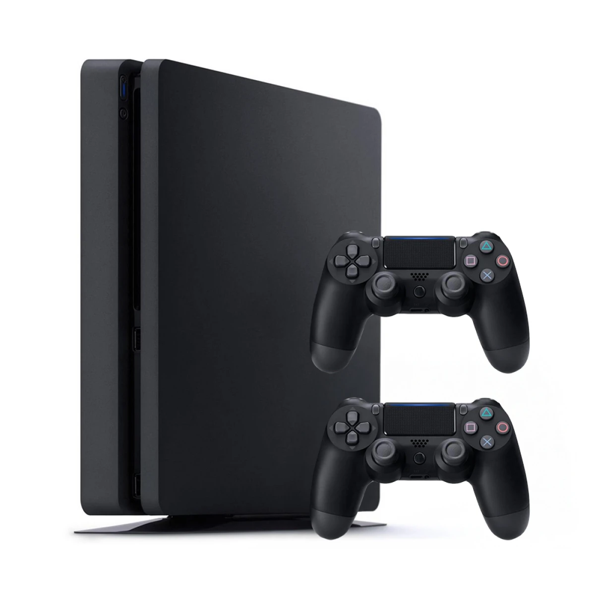 Sony PlayStation 4 Slim (PS4 Slim) 500GB Czarny – 2 pady