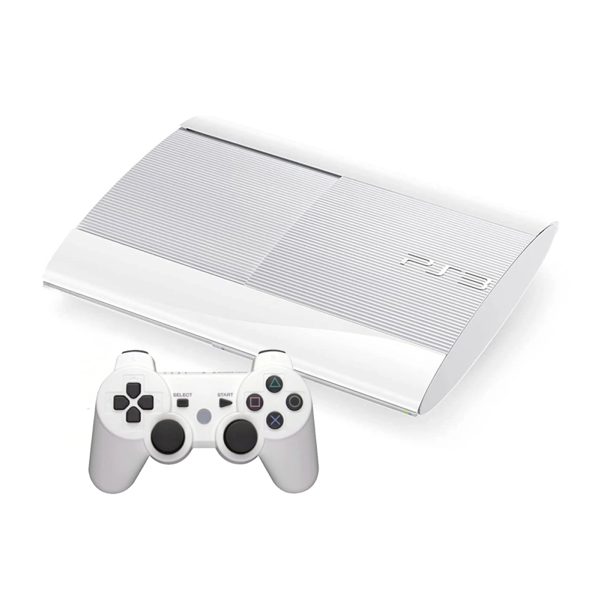 Sony PlayStation 3 Super Slim (PS3 Super Slim) 500GB White – 1 controller
