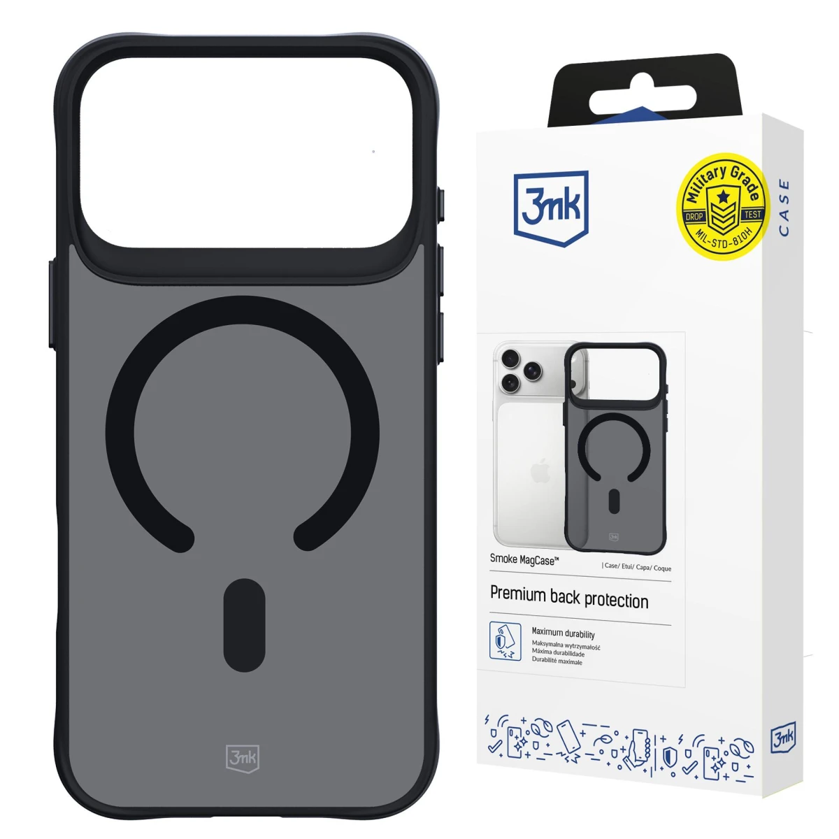 Apple iPhone 17 Pro Max/ 18 Pro Max - 3mk Smoke MagCase - вживані та відновлені