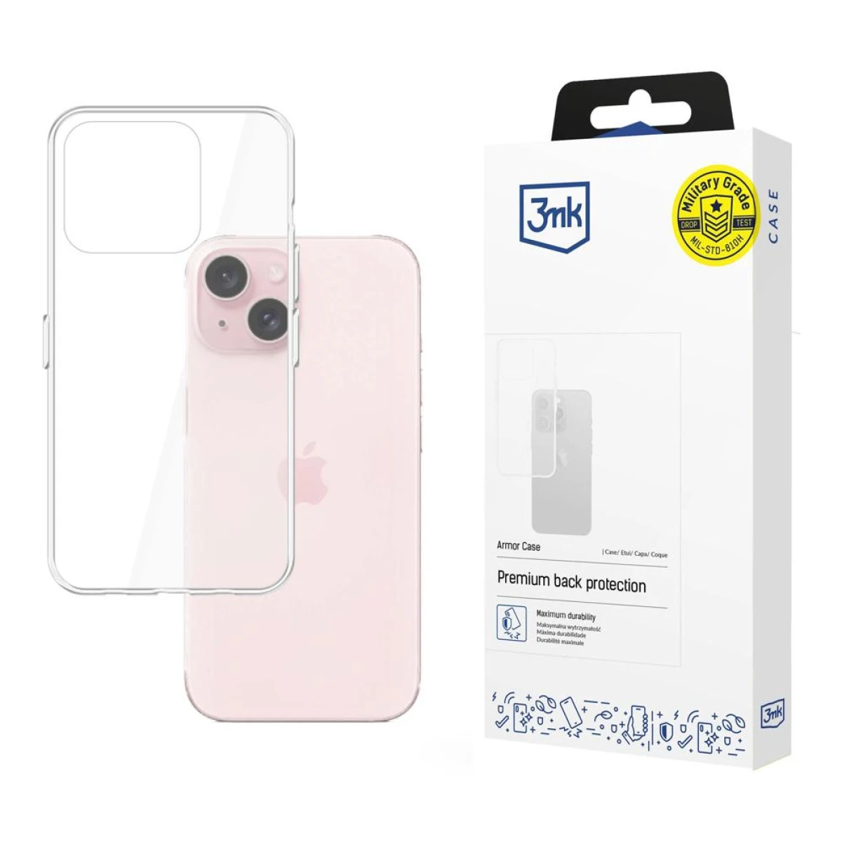 Apple iPhone 15 Plus - 3mk Armor Case - вживані та відновлені