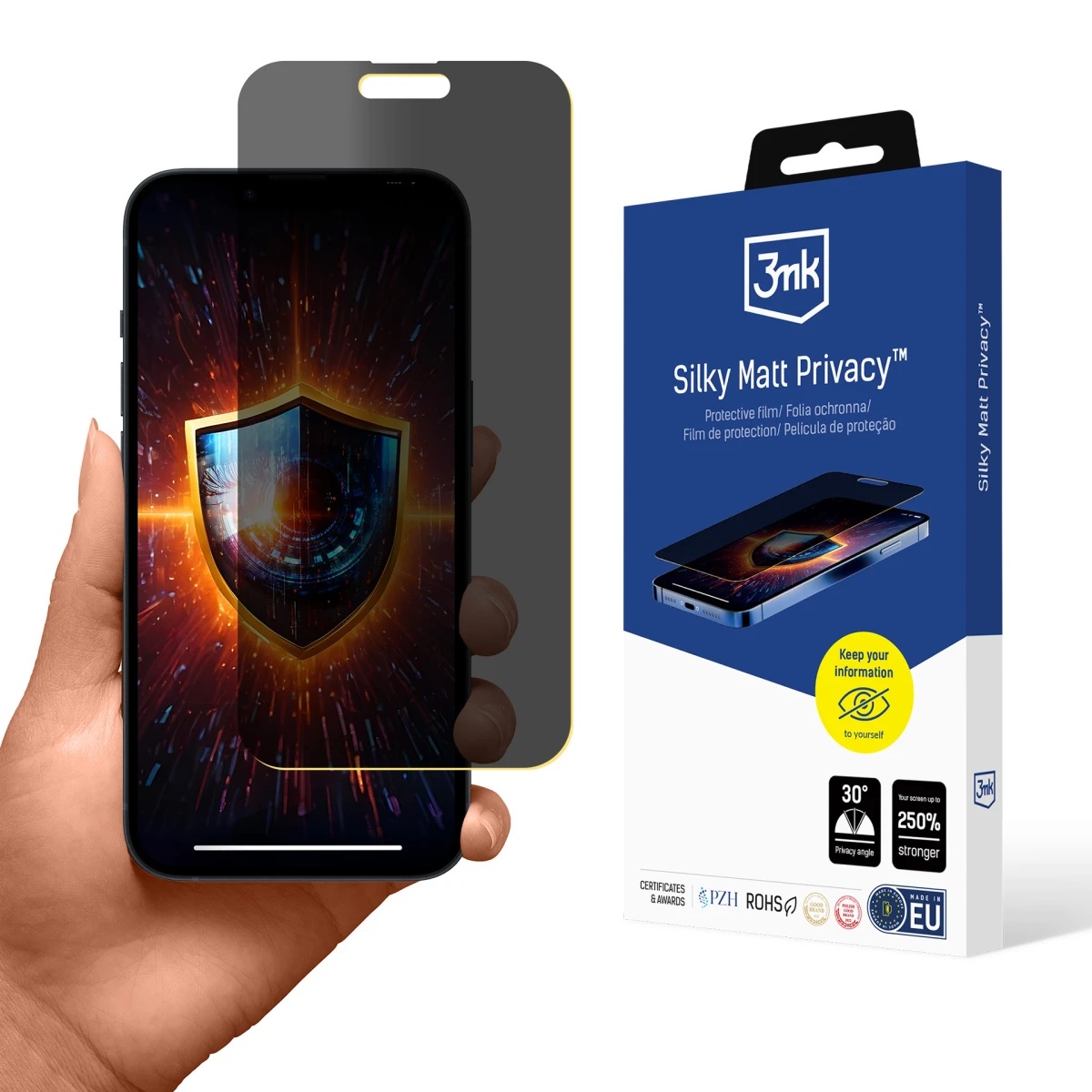 Apple iPhone 15 Pro Max - 3mk Silky Matt Privacy - gebraucht und refurbished