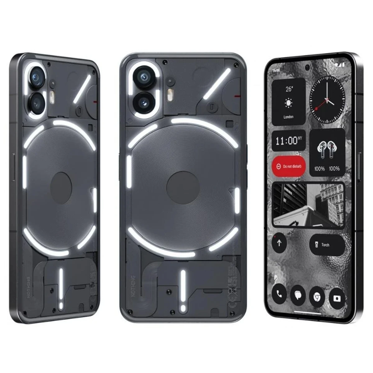Nothing Phone (2) 256GB Grau - gebraucht und refurbished