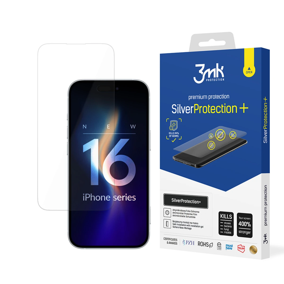 Apple iPhone 16 - 3mk SilverProtection+ - usati e ricondizionati