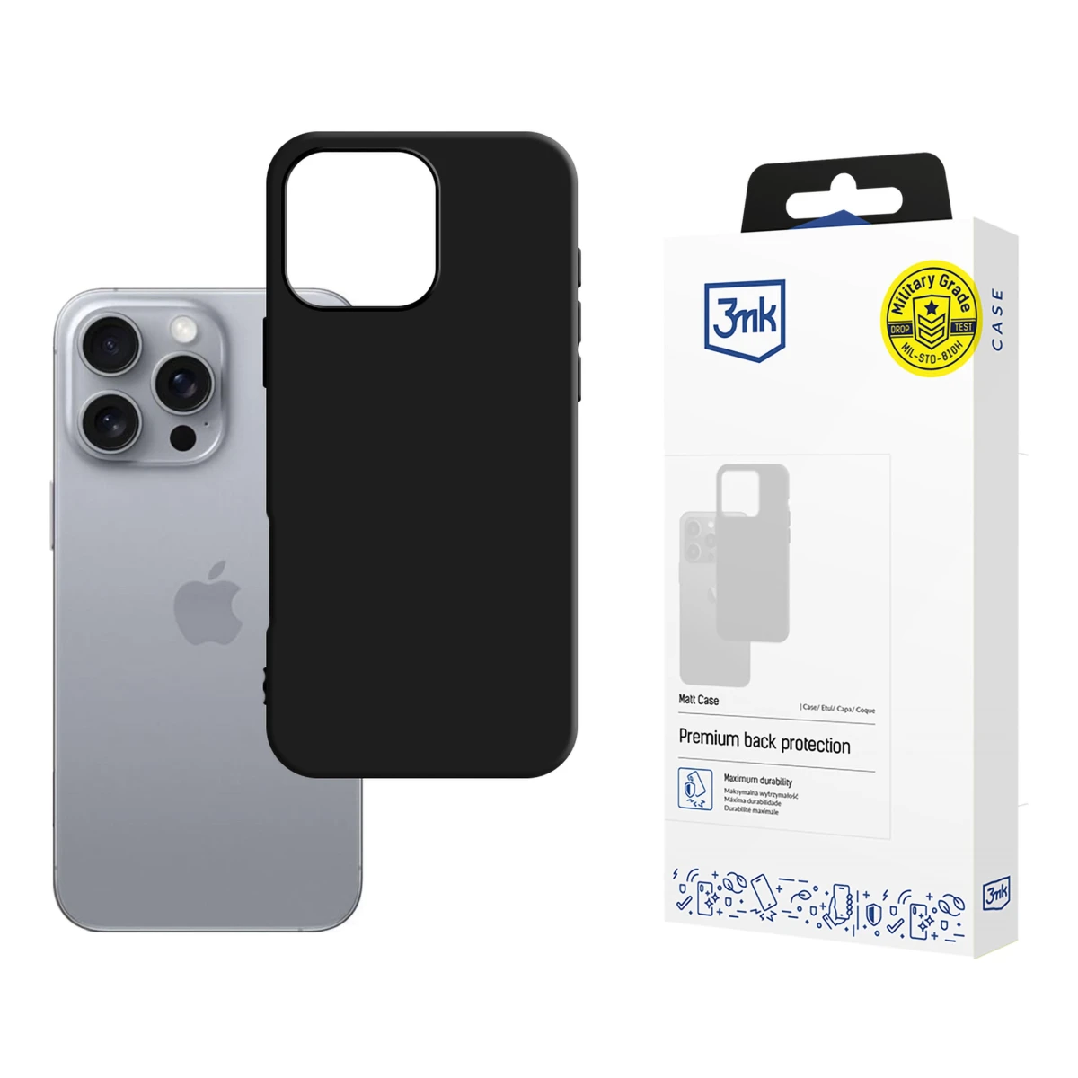 Apple iPhone 16 Pro - 3mk Matt Case - вживані та відновлені