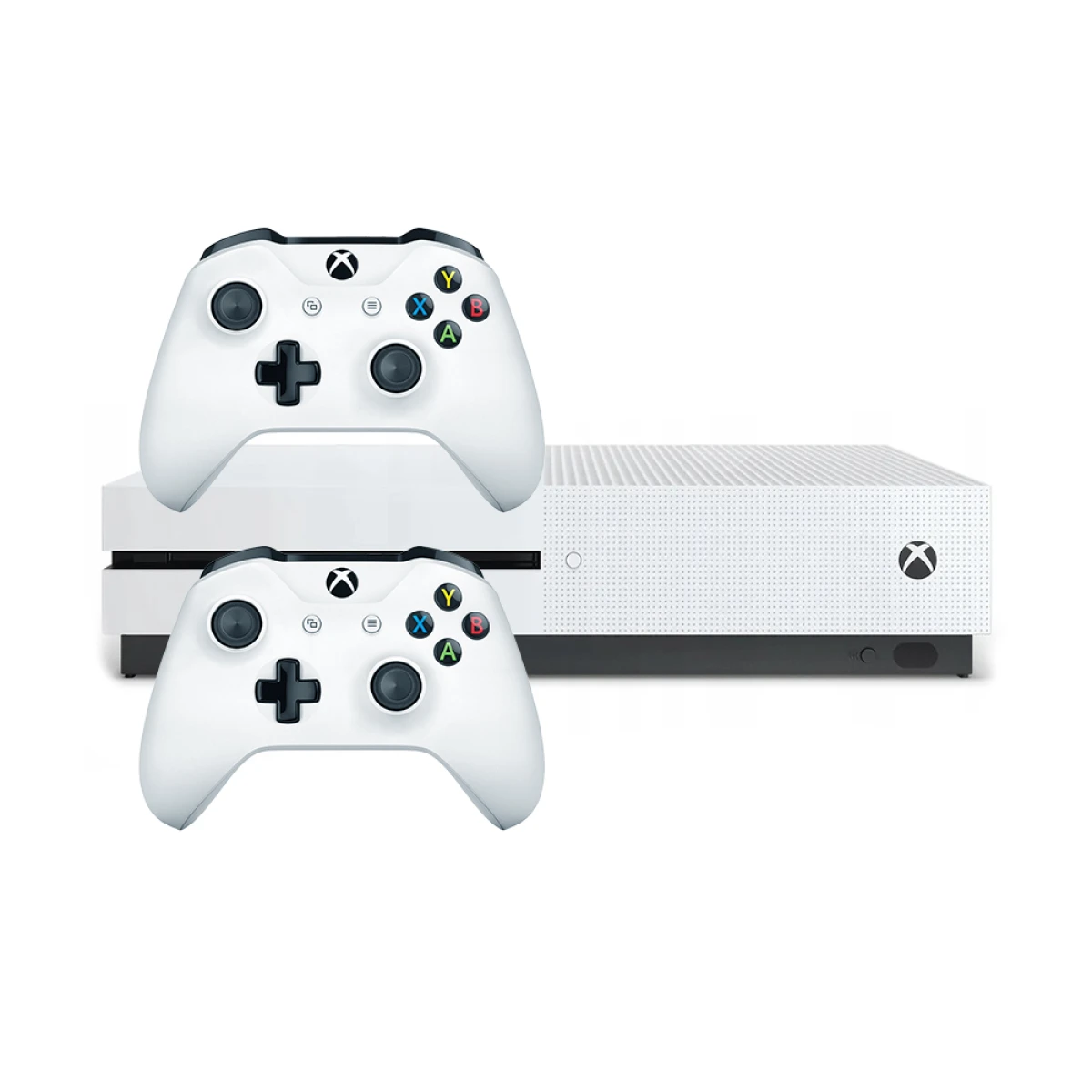 Microsoft Xbox One S 1TB Biały – 2 pady