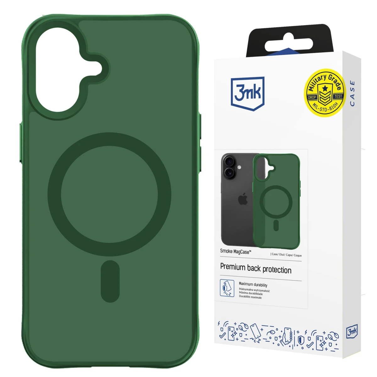 Apple iPhone 17 - 3mk Smoke MagCase Green - usati e ricondizionati