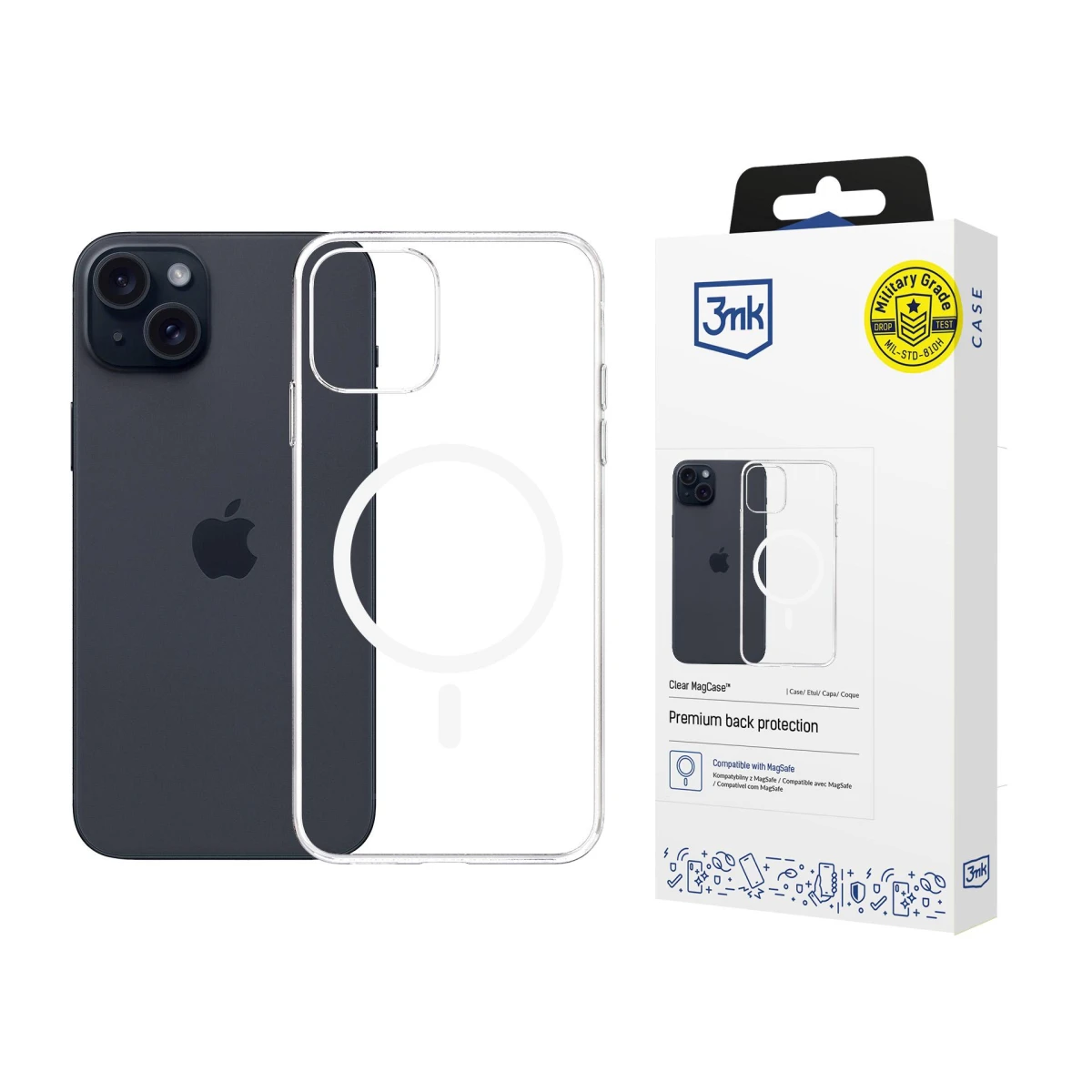 Apple iPhone 15 - 3mk Clear MagCase - used and refurbished