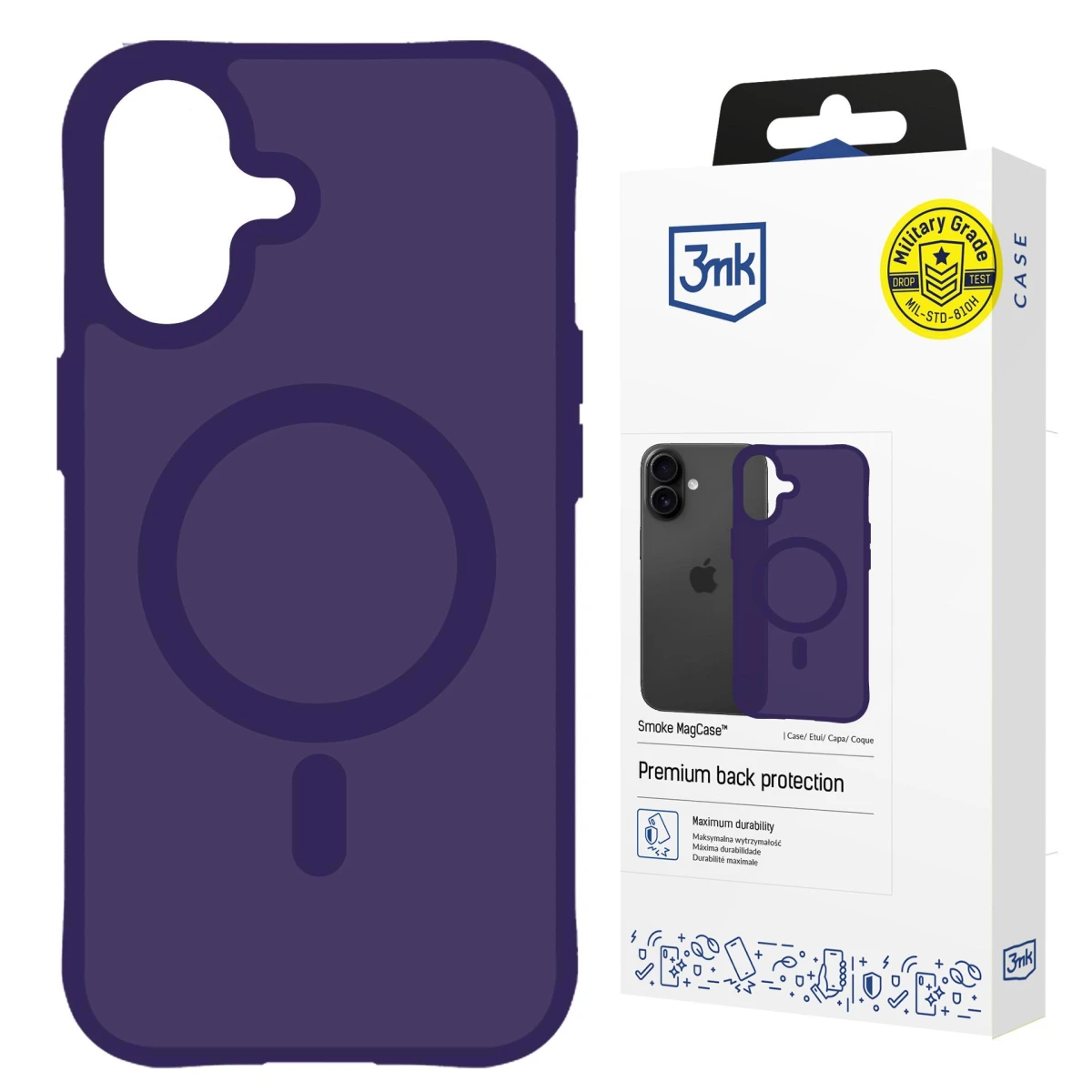 Apple iPhone 17 - 3mk Smoke MagCase Purple - usati e ricondizionati