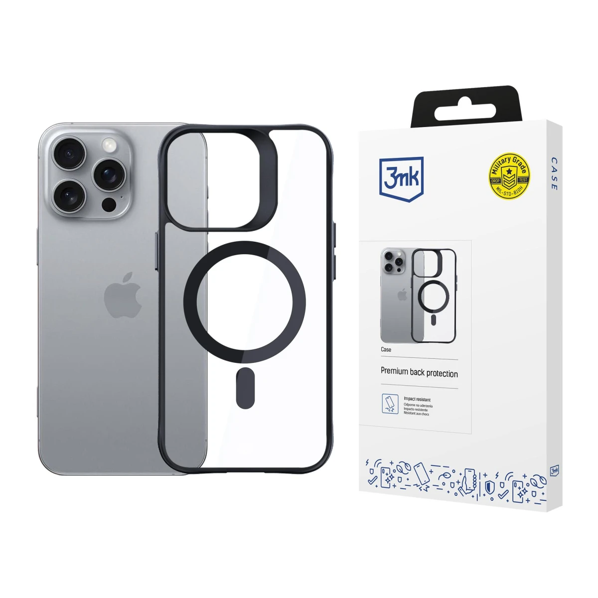 Apple iPhone 16 Pro - 3mk Satin Armor MagCase - usati e ricondizionati