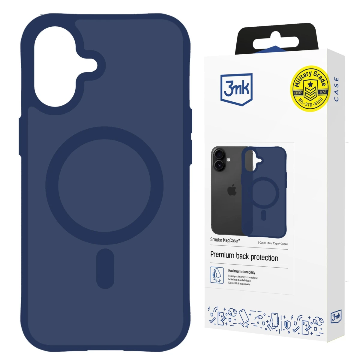 Apple iPhone 17 - 3mk Smoke MagCase Blue - usati e ricondizionati