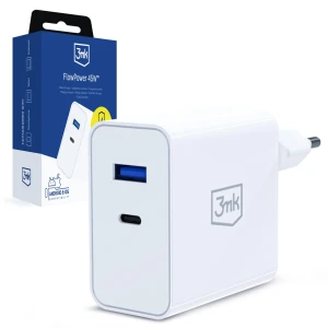 3mk FlowPower 45W GaN PD PPS DCP QC4+ SuperVOOC AFC FCP SCP 1A1C  White