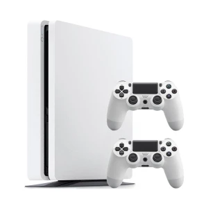 Sony PlayStation 4 Slim (PS4 Slim) 1TB Biały – 2 pady