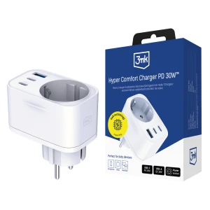 Accessories - 3mk Comfort Charger GaN 30W QC PD PPS 2C1A1S White
