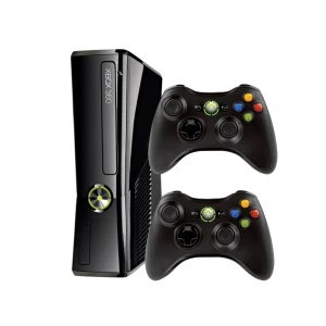 Microsoft Xbox 360 Slim 500GB Black – 2 controllers