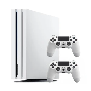 Sony PlayStation 4 Pro (PS4 Pro) 1TB Biały – 2 pady