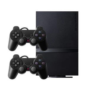Sony PlayStation 2 Slim (PS2 Slim) Czarny – 2 pady