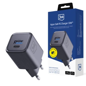 3mk Hyper Charger PD 33W GaN QC4+ PPS AFC FCP SCP 1A1C  Black