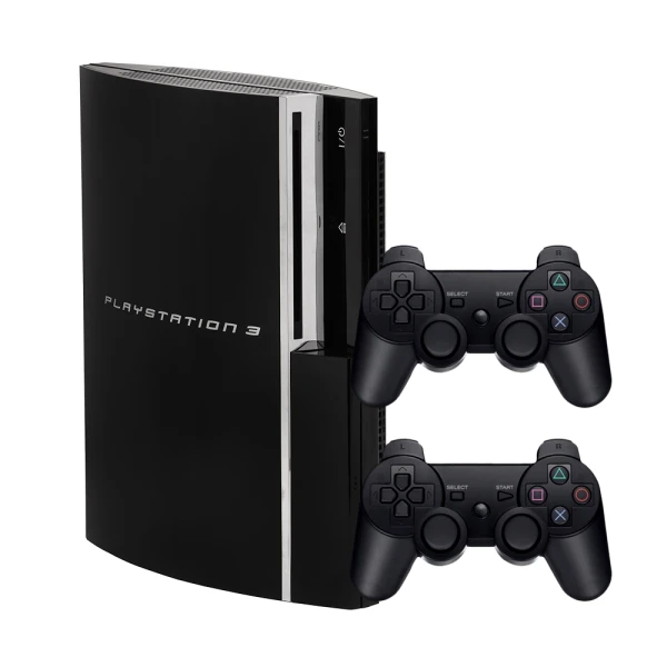 Sony PlayStation 3 Fat (PS3 Fat) 120GB Czarny – 2 pady