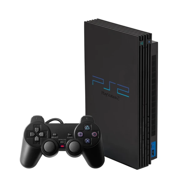 Sony PlayStation 2 (PS2 Fat) Black – 1 controller