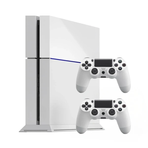 Sony PlayStation 4 (PS4) 500GB Biały – 2 pady