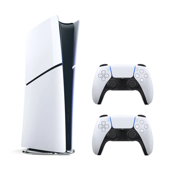 Sony PlayStation 5 Slim Digital Edition 1TB Biały – 2 pady